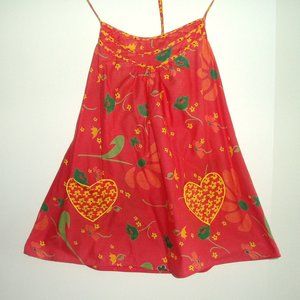 Cutest Retro Baby Doll Top  Heart Pockets S-M